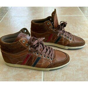 Cycleur‎ de luxe brown Leather sneakers men size 40